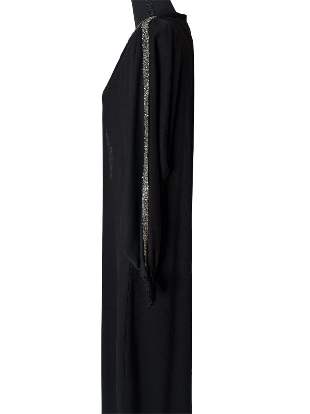 Black long sleeve two piece abaya size 2 - Picture 3 of 6